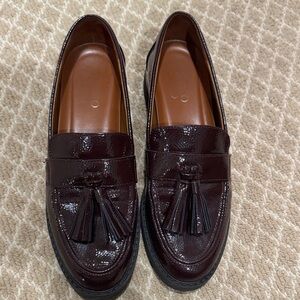 Franco Sarto Dark Brown Tassel Loafers